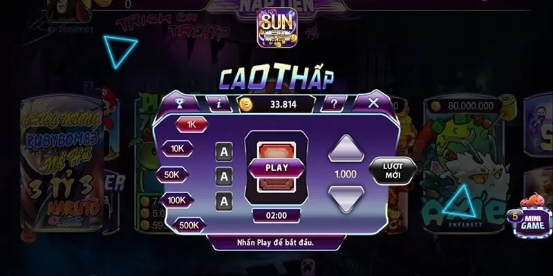 Thông tin về trò chơi cao thấp