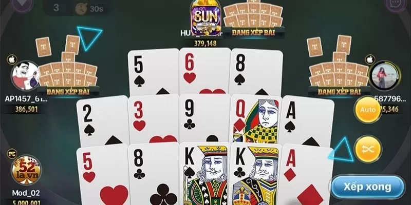 Các tổ hợp bài trong mậu binh